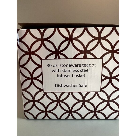 New In Box  Cordon Bleu Teapot With Infuser Color RED - Picture 3 of 12